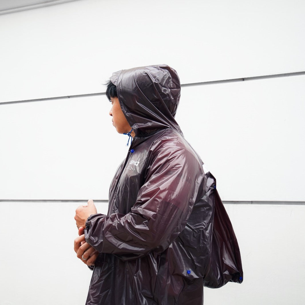 GMA 6 Rubber Raincoat Set (Backpack Type)