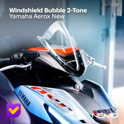 NEMO Windshield Bubble 2-Tone Color Yamaha Aerox New