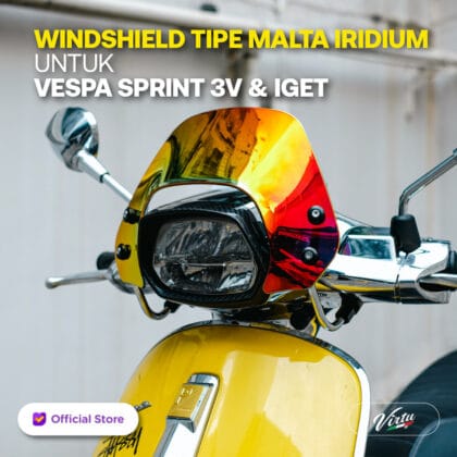 Virtu Windshield / Visor Vespa Piaggio Iridium - Gold