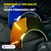Windshield Iridium Type Shark Vespa Piaggio Primavera Tipe Shark - Biru