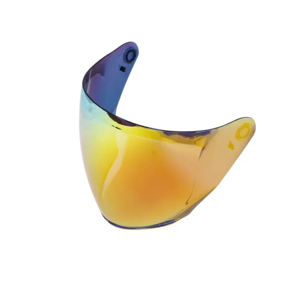 Visor NO 43 Iridium Half Face KYT NFJ -REVO RED