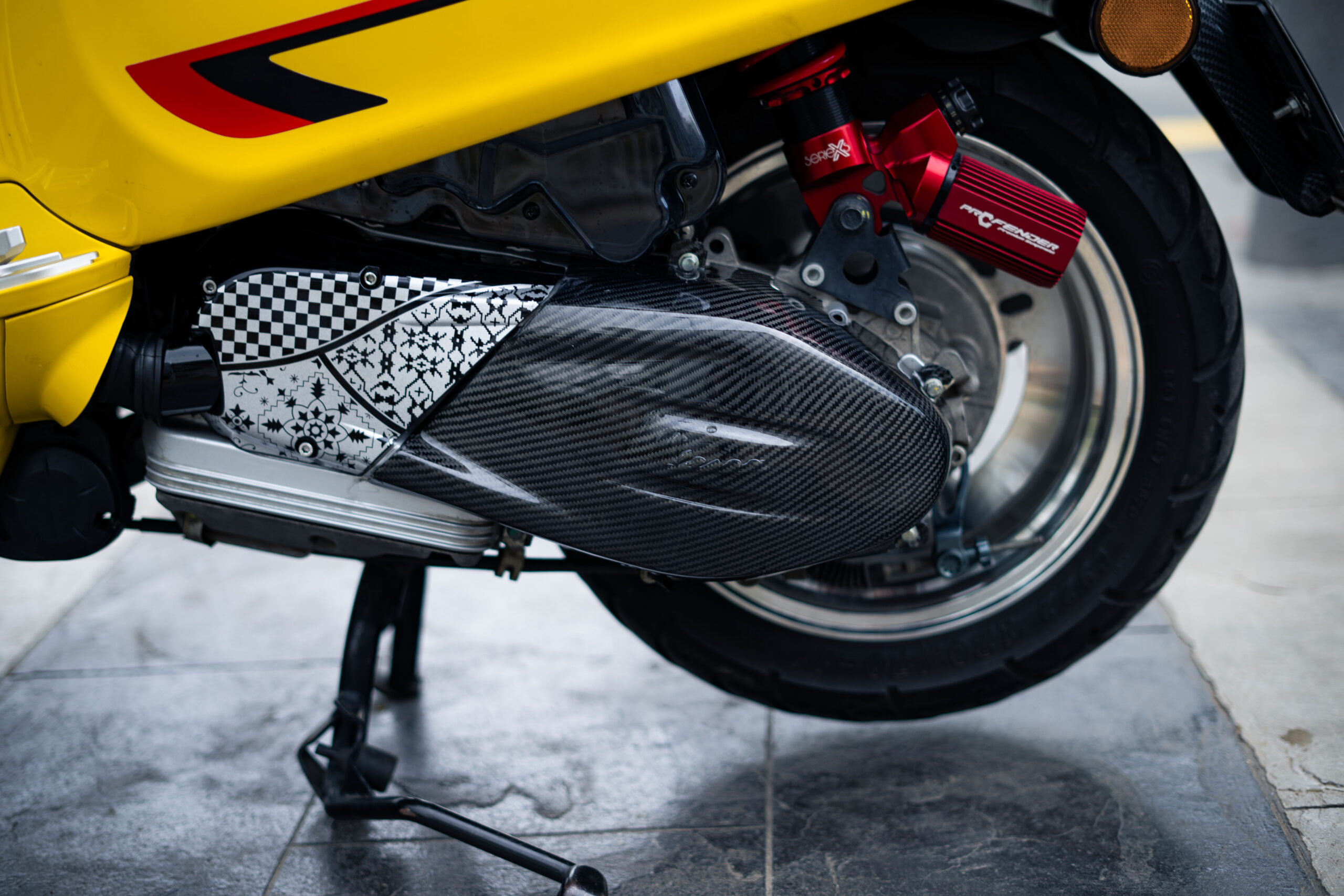CVT COVER CARBON KEVLAR VESPA