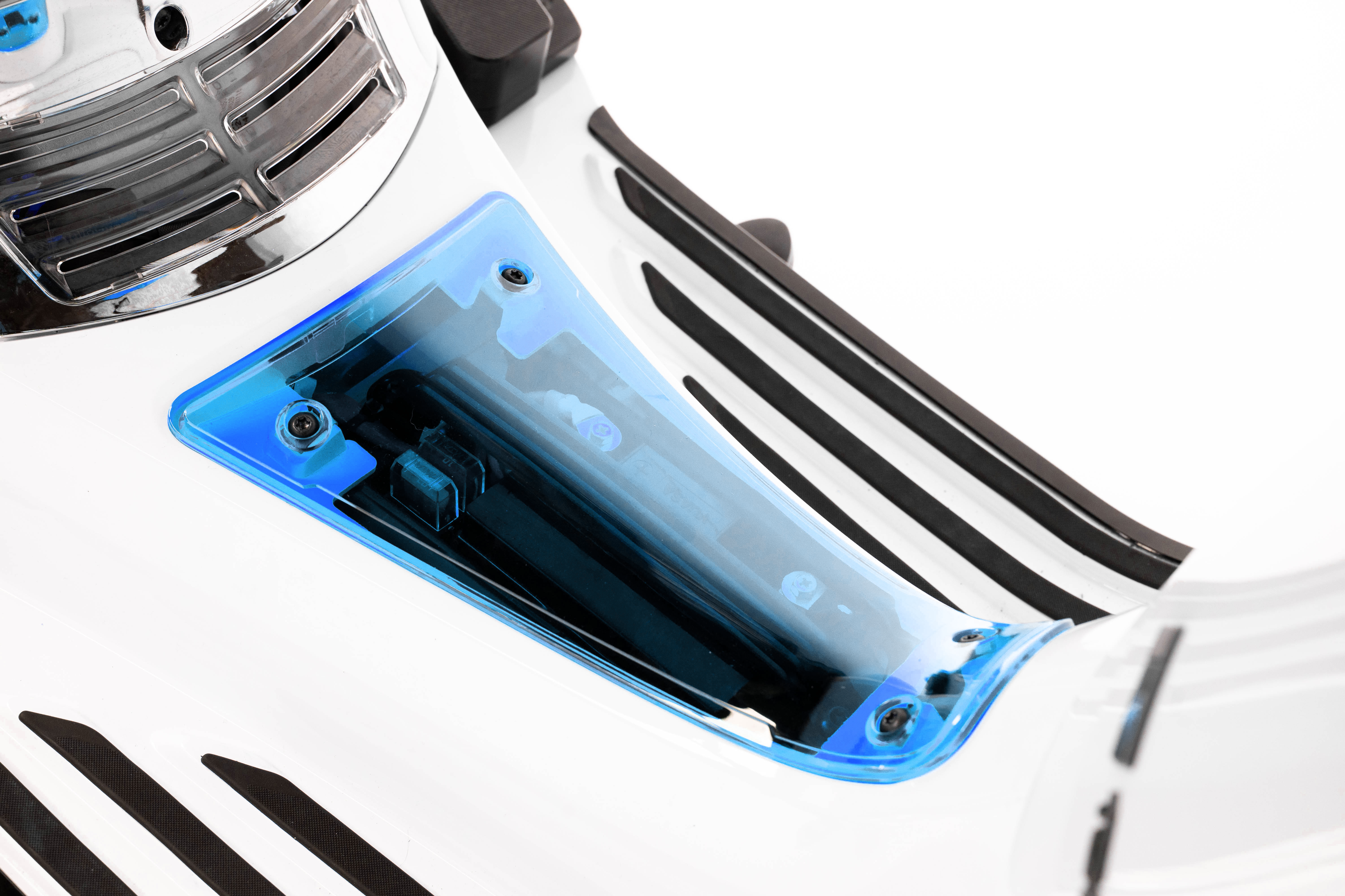 TRANSPARENT BATTERY COVER VESPA SPRINT/PRIMAVERA