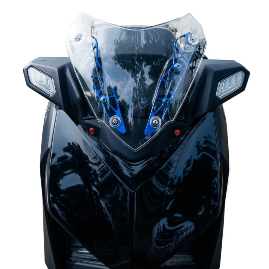 NEMO Windshield Type Sporty + CNC Bracket Yamaha Xmax Connected