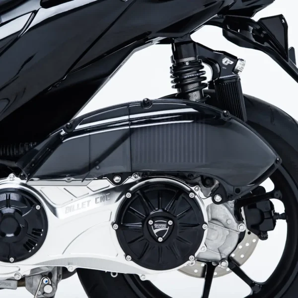 TRANSPARENT AIR FILTER COVER AEROX CONNECTED/ AEROX ALPHA/NMAX CONNECTED - SMOKE