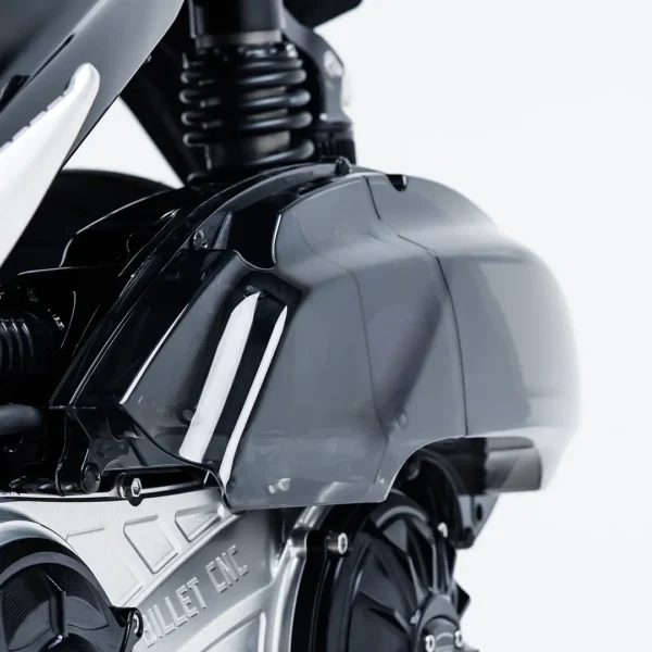 TRANSPARENT AIR FILTER COVER AEROX CONNECTED/ AEROX ALPHA/NMAX CONNECTED - SMOKE