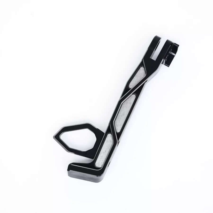 CNC SIDE STANDARD FOR YAMAHA XMAX OLD / CONNECTED / TECHMAX - SILVER-BLACK